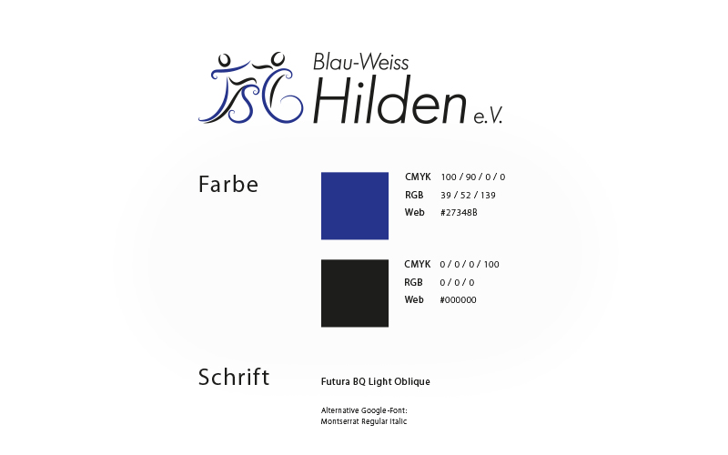 TSG Blau-Weiss Hilden e.V. Logokonzept | ASCHERdesign